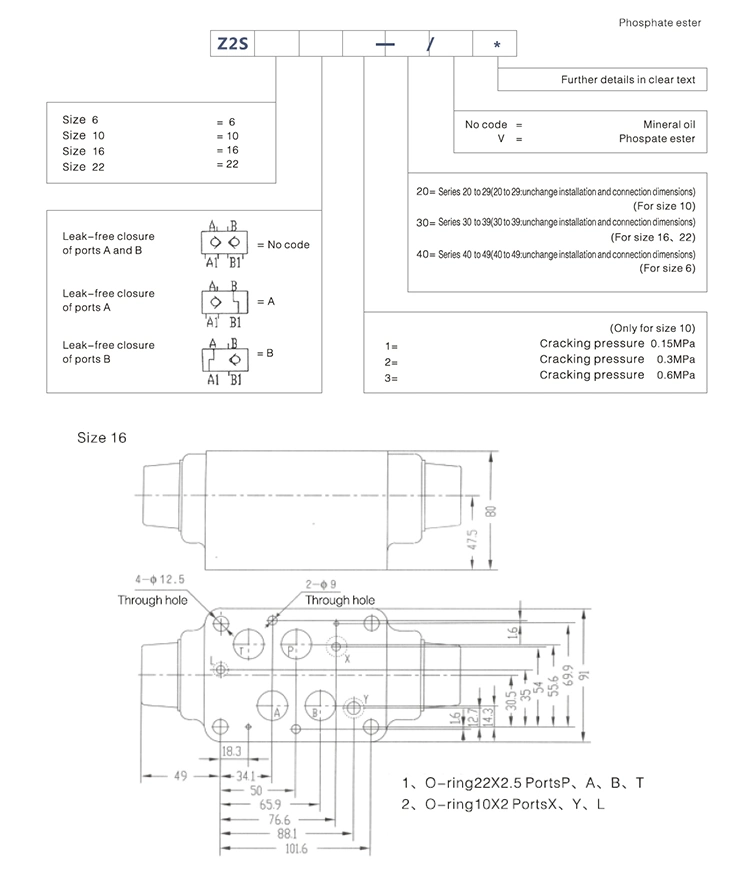 Hydraulic Pilot Operated Check Control Valve