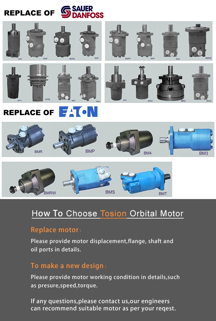 Bmm50 Omm50 Orbital Hydraulic Motor with Danfoss