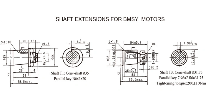 BMS Hydraulic Orbit Motor, Can Replace Eaton 2K Orbital Hydraulic Motor, for Marine Machine