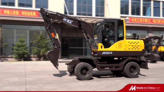 CE Approved 6ton 9ton Mini Excavators Digger Earth Moving Machine Hydraulic Wheel Excavator