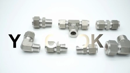 Stainless Steel Ferrule Equal Straight/Elbow/Tee/Cross Hydraulic Tube Fittings and Adapters for Compression Instument or Hose
