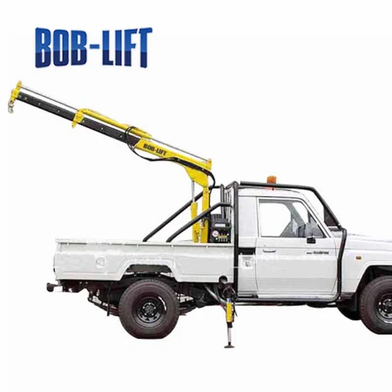 Bob-Lift Sq1za2 Lorry Crane Knuckle Boom Truck Mounted Crane Hydraulic Lifting 1 Ton Cranes for Construction Machinery