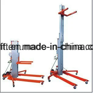 Aluminium Alloy Man Lift Manual Aerial Work Platform with Working Height: 3.5m, 5m, 6.5m, 7.9m