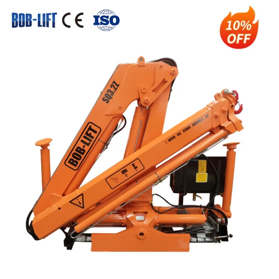 0bob-Lift Sq2za1 Lifting Truck Crane 2 Ton Small Mini Hydraulic Grua Lorry Mobile Knuckle Boom Crane